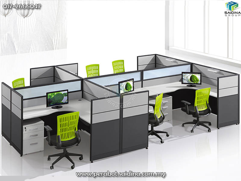 6 seater office workstation