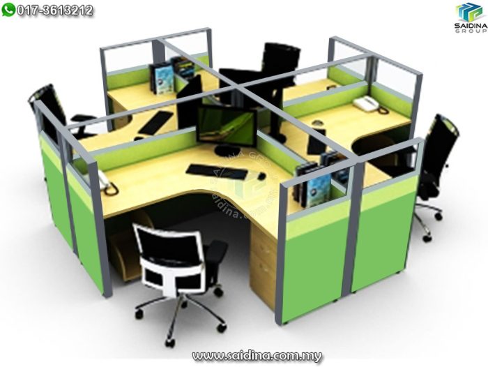 4 seater workstation