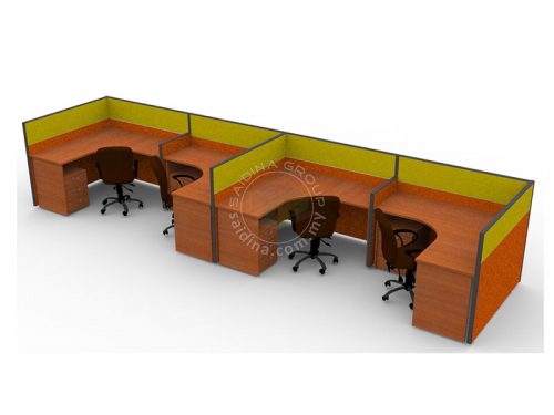 4 seater office workstation
