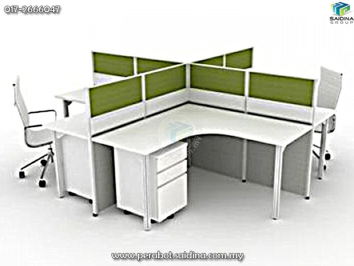 4 seater office workstation