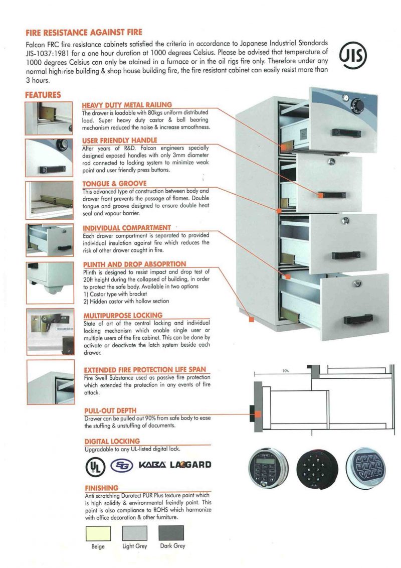 fire resistant cabinet