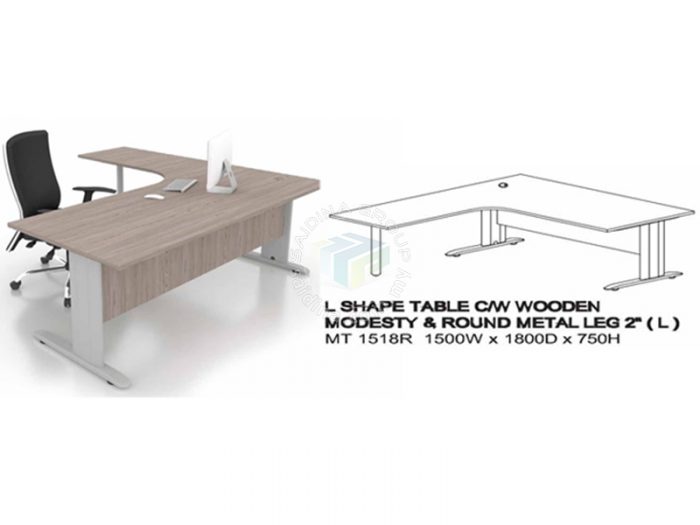 L-shape table