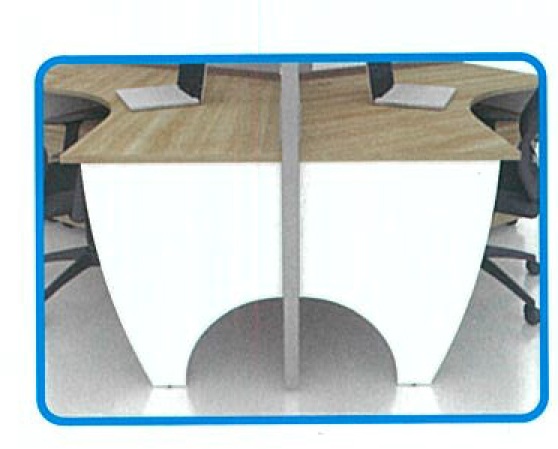 3 seater office workstation