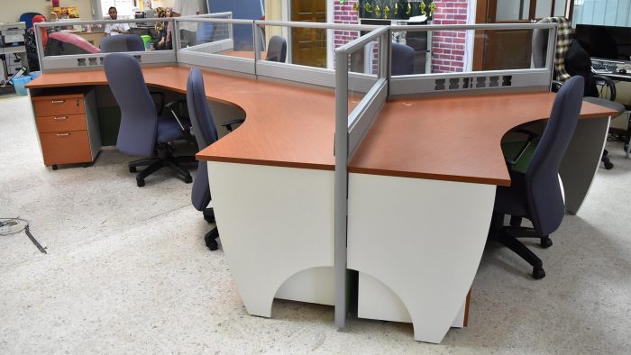 office workstation cluster of 9
