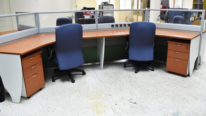 office workstation cluster of 9