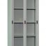 Full Height Glass Sliding Door Steel Cupboard