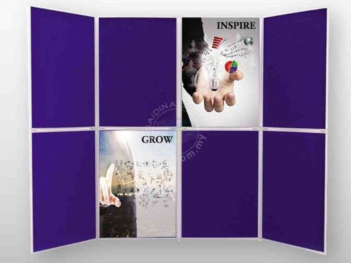 Foldable Display Panel c/w Aluminium Frame