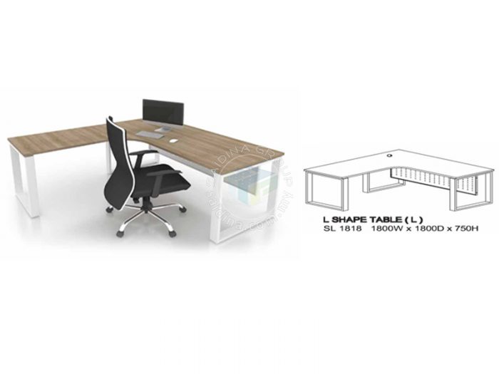 L-shape table