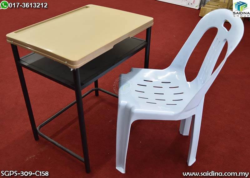 school desk and chairs