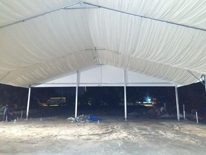 Underlayer for Marquee tent / Halfmoon