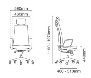  Presidential High Back Chair