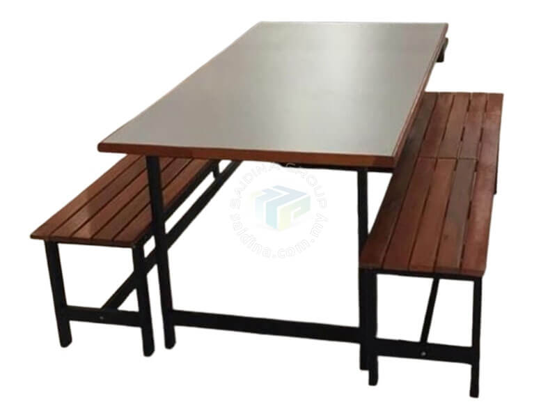 6 seater Wooden Canteen Tables & Bench Set
