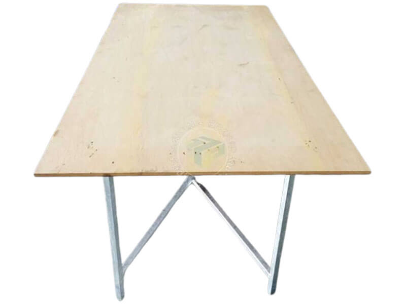 Rectangular Tables c/w Galvanized Stand