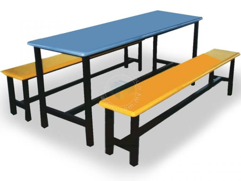 Fibre glass Canteen Table c/w 8 seater Benches | SGT-FGC8 / 810 (D5)