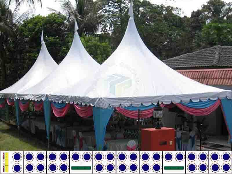 BASIC 5 ARABIAN CANOPY SET | Galvanized Steel (Rust-Resistant) + Tables & Chairs | PACKAGE AG