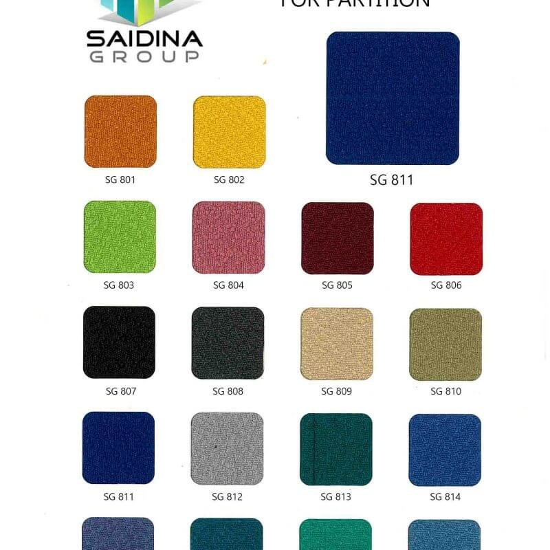 Workstation Cluster of 6 c/w Half Glass partition, L shape tables & 2D+1F Mobile Pedestal | Model SGWS-GL603 - Image 2