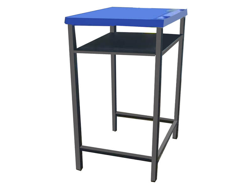 School Desks c/w square metal leg | MS309S : 600mm W x 450mm D | MS315S : 700mm W x 500mm D