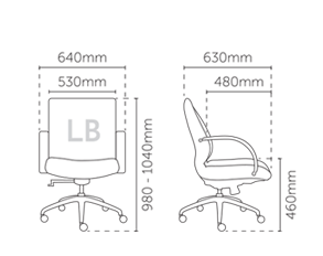 Executive Low back Chairs | Model : E2863H (Tier) - Image 2