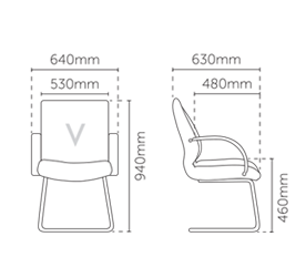 Executive Low back Chairs | Model : E2073H (Vito) - Image 3