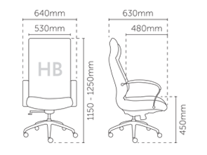 High back Leather | Director’s Chairs | Model : E2571H (Prove) - Image 3