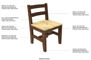  Wooden School Desks & Chair Set | Primary School