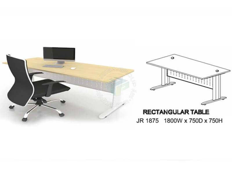 Rectangular Office Tables c/w J Metal Leg | Siri JR - Image 3