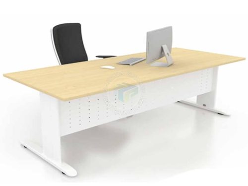 Rectangular Office Tables c/w J Metal Leg