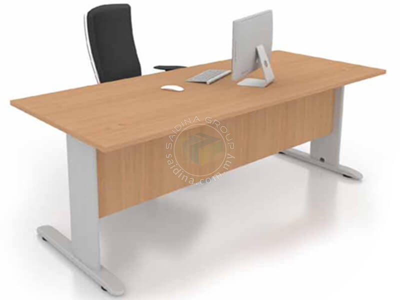 Rectangular Office Tables c/w J Metal Leg & Wooden Modesty | Siri MR