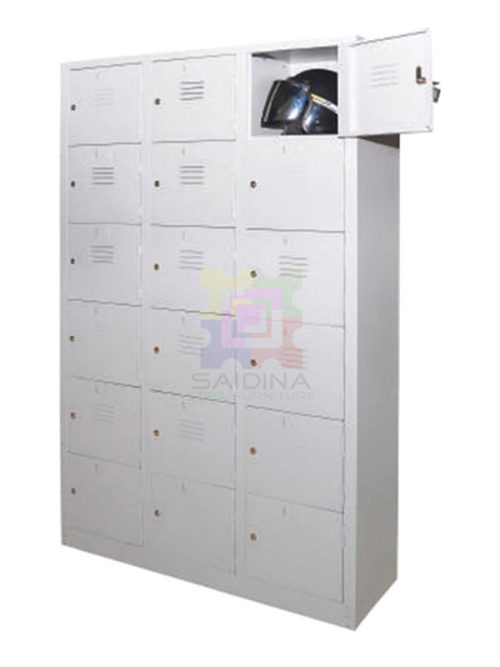 Full Height Multiple 18 Compartment Steel Locker