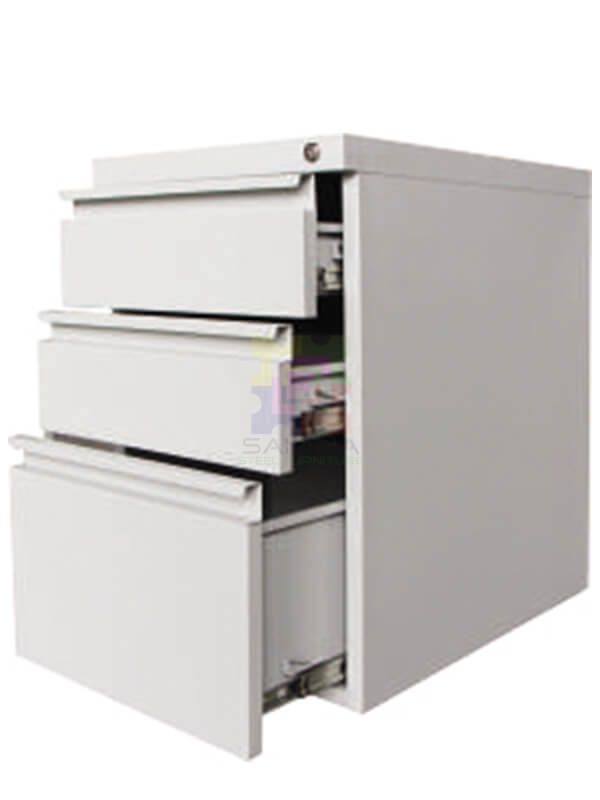 Mobile Steel Pedestal 2D1F Drawers