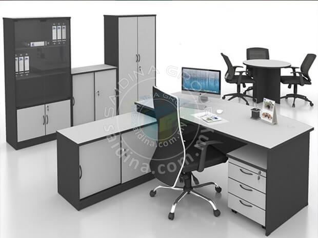 OFFICE FURNITURE SET PACKAGE (10 Staff + 1 Executive) | PJA10